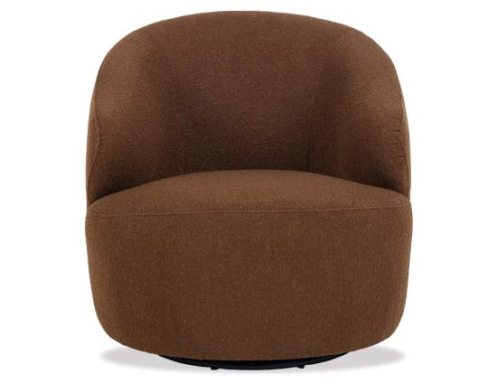 Mietta Swivel Lounge Chair - Brown