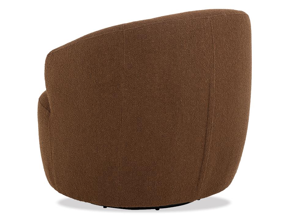 Brown Swivel Lounge Chair