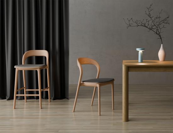 Mia Chair - Natural - Custom Upholstered