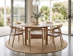 Wood Armchair With Table