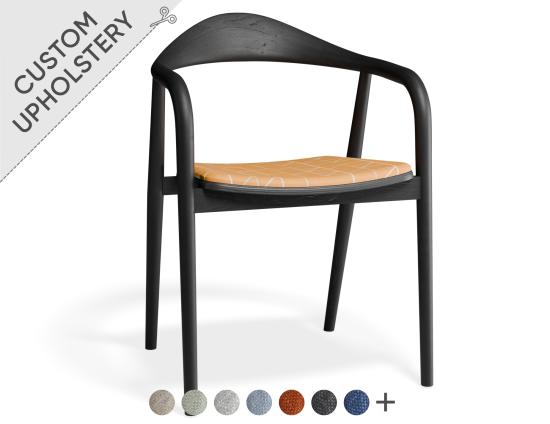 Arki Armchair Black - Custom Upholstered