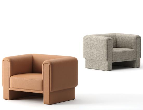 Fold Armchair Upholstered Base