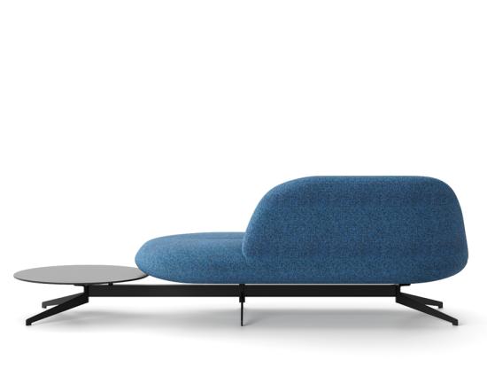 Juliette 2 Seater Sofa Open End with Side Table