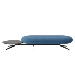 Juliette Bench 2 Seater Side Table 1