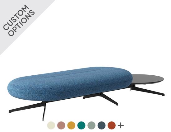 Juliette 2 Seater Bench with Side Table