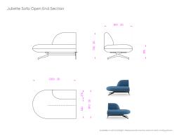 Juliette Sofa Open End Section
