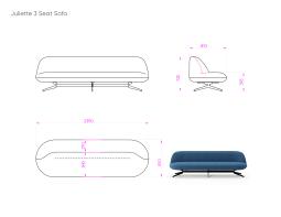 Juliette 3 Seat Sofa