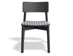 P 4 Andi Diningchair Pad Ashblack Bluestripe