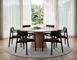 Black Andi Armchair Padded Seat