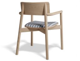 P 2 Andi Armchair Pad Ashnatural Bluestripe