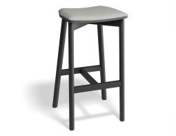 P 1 Andi Backlessbarstool Pad Ashblack Herringbone