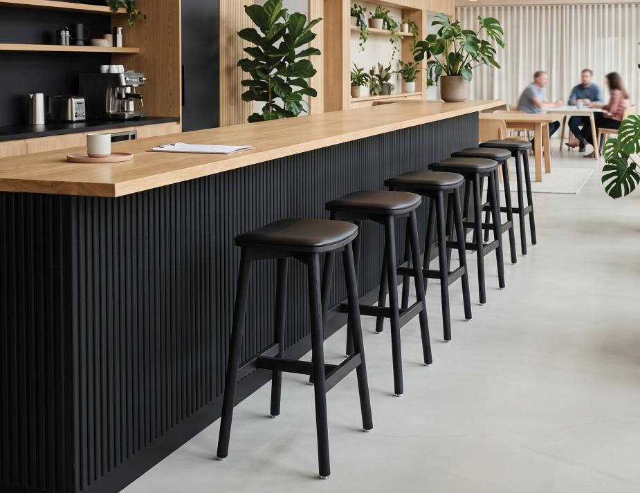 Modern Black Stool Workplace