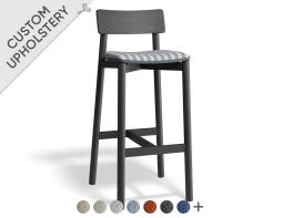 Andi Bar Stool - Black - Custom Upholstered