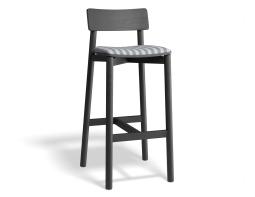 P 1 Andi Barstool Pad Ashblack Bluestripe
