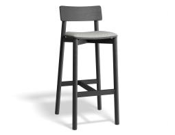 P 1 Andi Barstool Pad Ashblack Herringbone