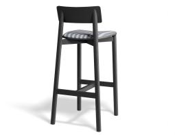 P 2 Andi Barstool Pad Ashblack Bluestripe