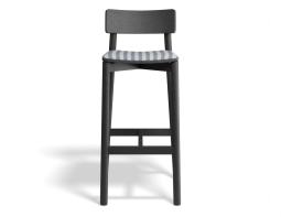 P 4 Andi Barstool Pad Ashblack Bluestripe