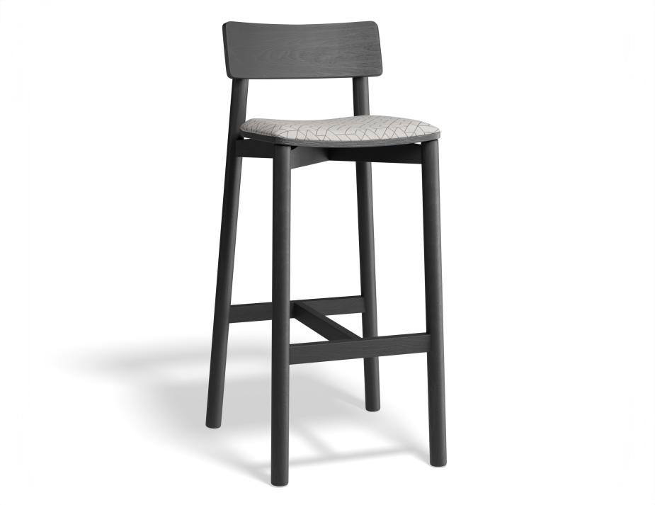 P 1 Andi Barstool Pad Ashblack Geometricpattern