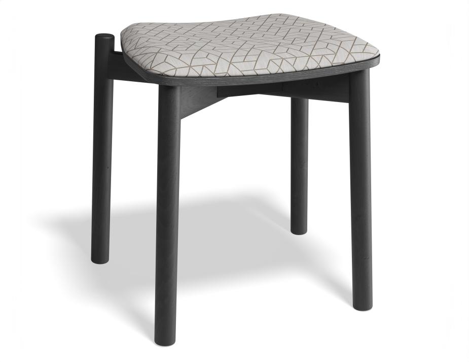 P 1 Andi Lowstool Pad Ashblack Geometricpattern