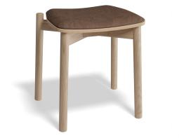 P 1 Andi Lowstool Pad Ashnatural Printedsuede