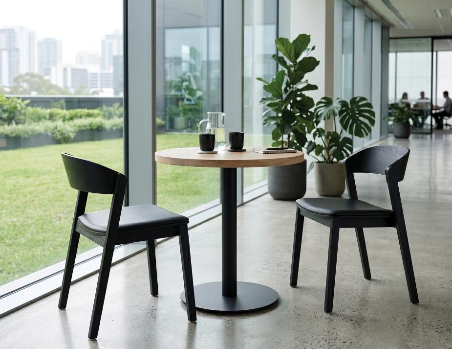 Level Modern Black Chair Padded Office Workplace