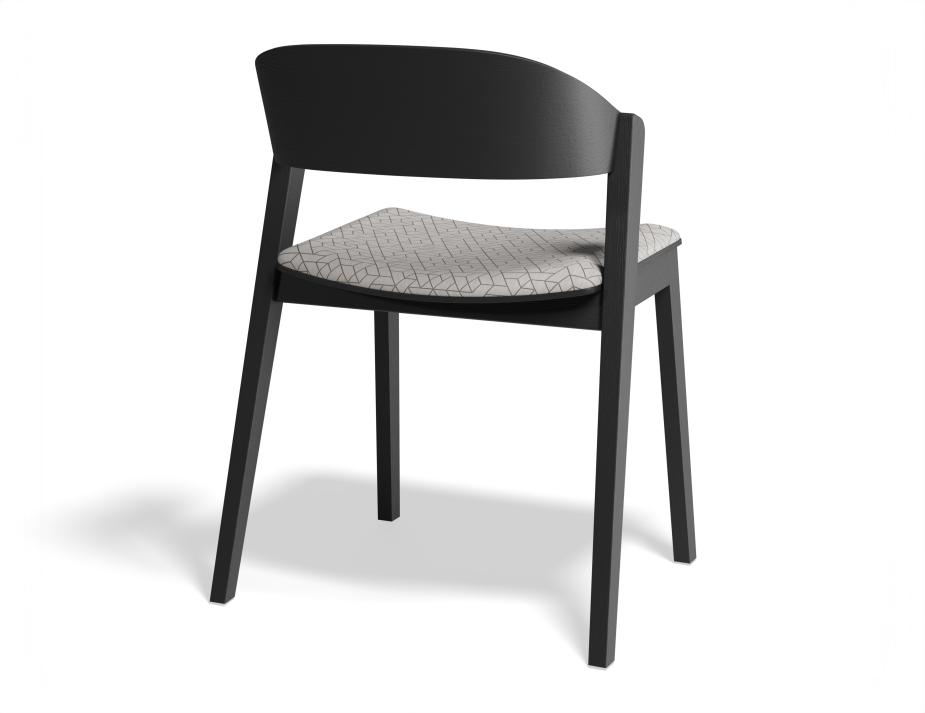 P 2 Grayson Chair Pad Black Geometricpattern