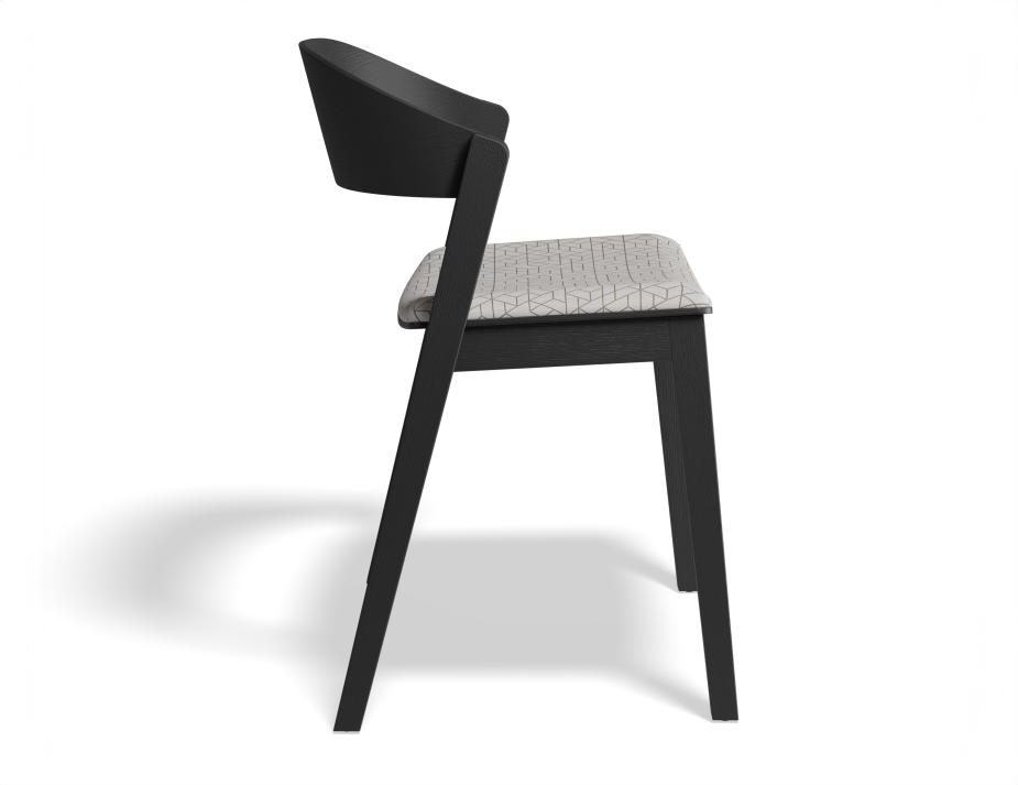 P 3 Grayson Chair Pad Black Geometricpattern