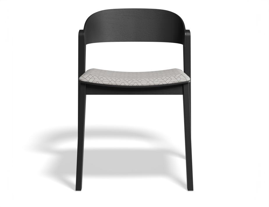 P 4 Grayson Chair Pad Black Geometricpattern