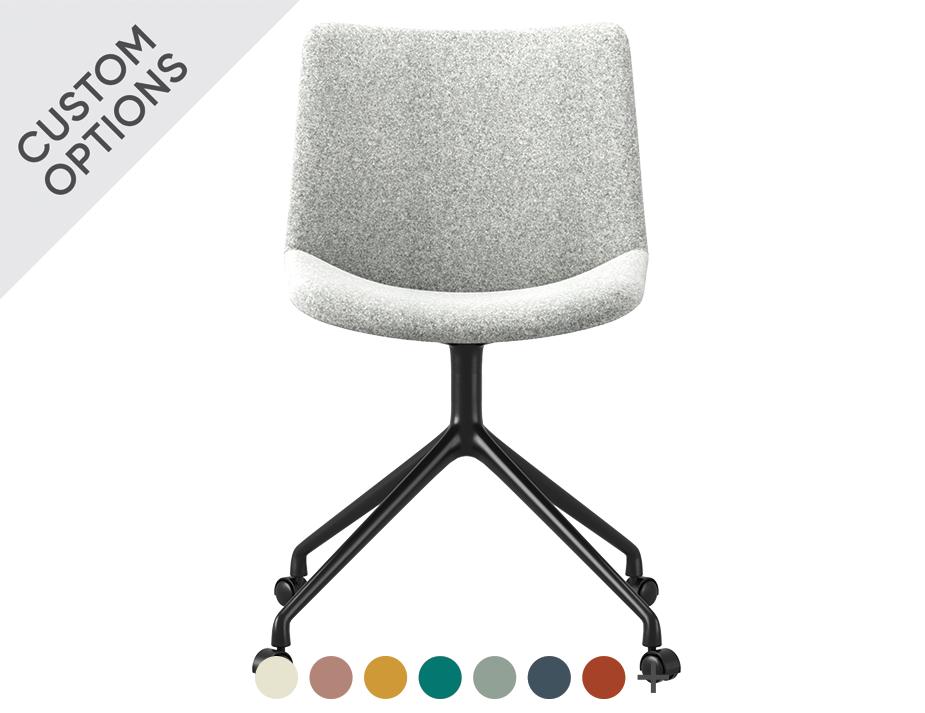 Grey Flow Chair Star Castors Hero Grey