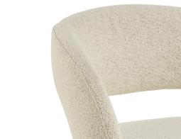 Akito Chair Ivory Cream Close Up 1
