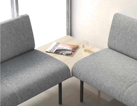 Bond Section 1 Seat with Side Table