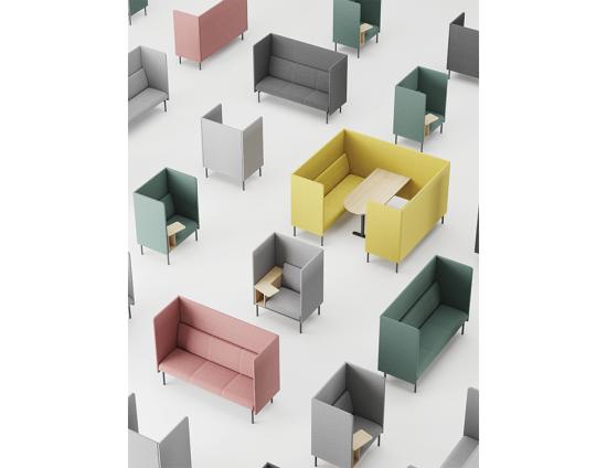 Bond Section 3 Seat with Side Table