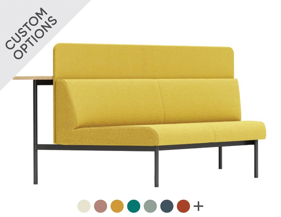 Corner Cut Low Back Board Bar Table New Hero