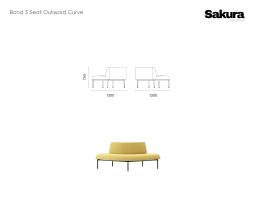 Sakura Bond 3 Seat Outward Curve