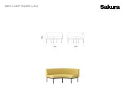 Sakura Bond 3 Seat Inward Curve