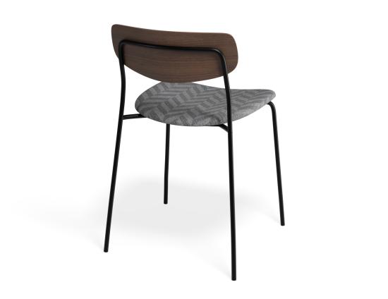 Rylie Dining Chair - Walnut - Custom Upholstered