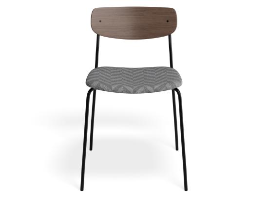 Rylie Dining Chair - Walnut - Custom Upholstered