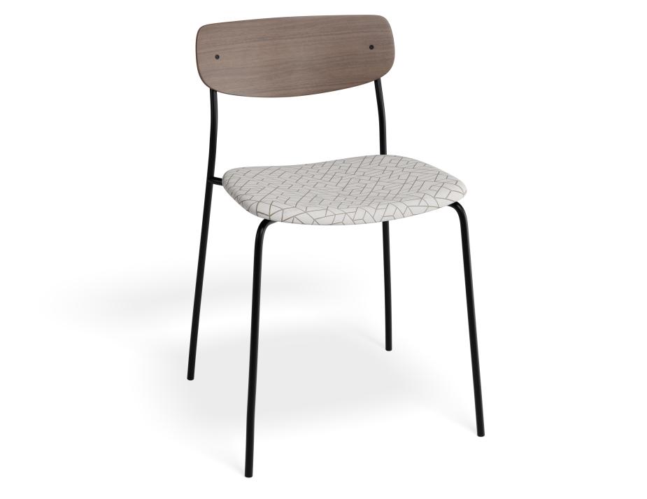 P 1 Rylie Chair Walnut Geometricpattern