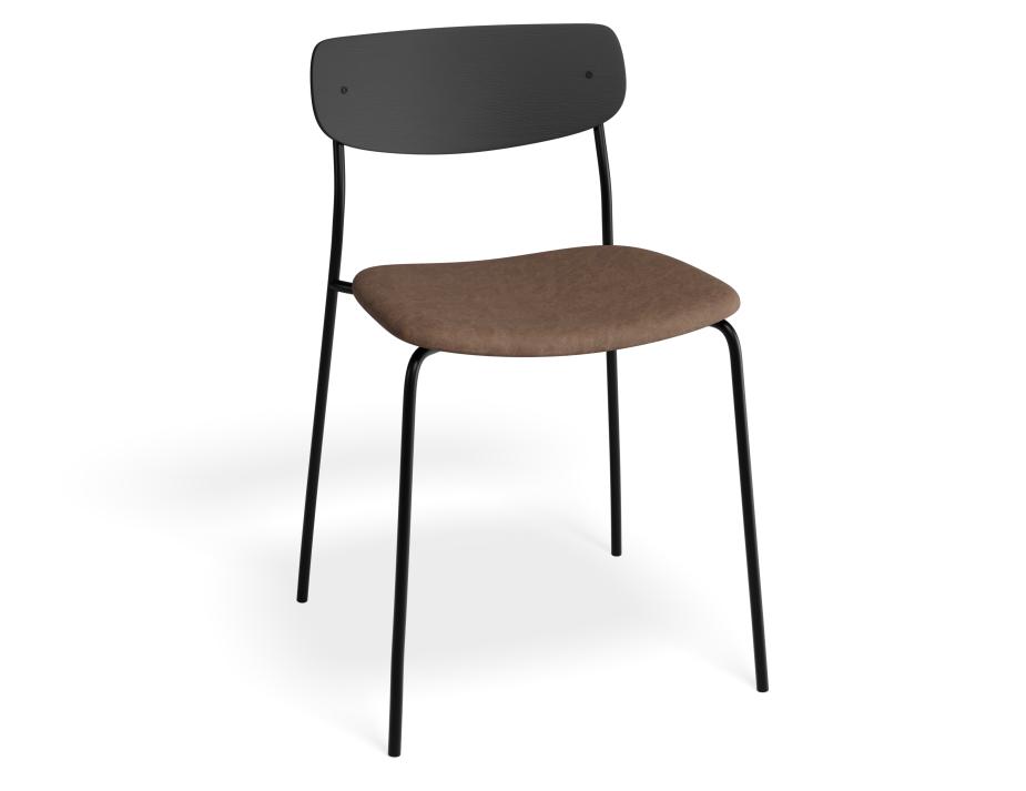 P 1 Rylie Chair Black Printedsuede