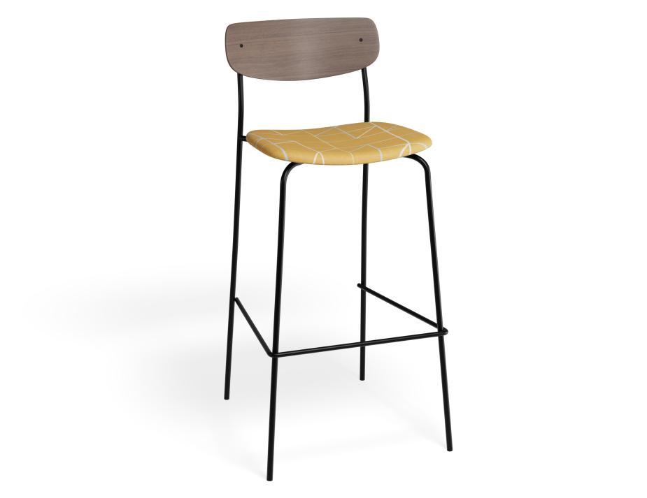P 1 Rylie Barstool Walnut Isometricorange
