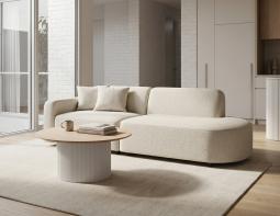 Open End Boucle Sofa