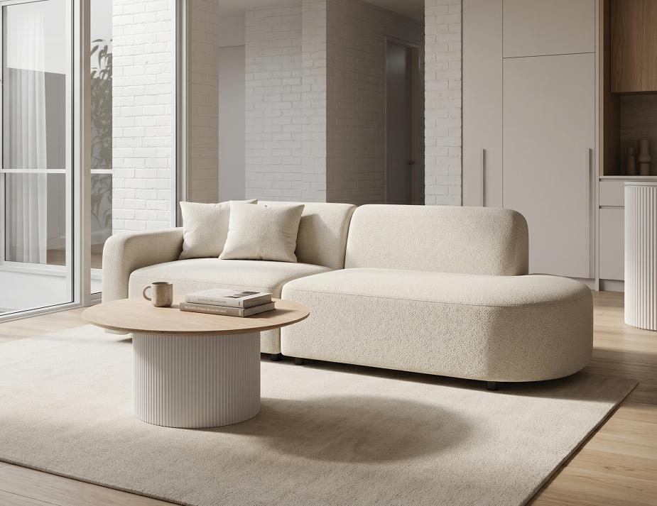 Open End Boucle Sofa