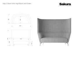 Sakura Kap 2 Seat Sofa High Back And Sides Website