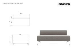 Sakura Kap 2 Seat Middle Section Website