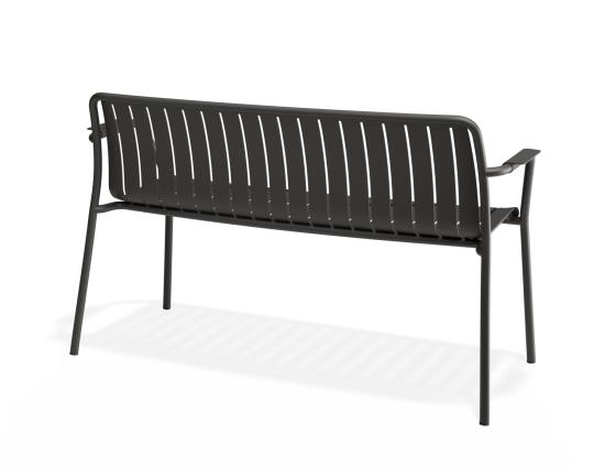 Roku Garden Bench 125cm - Outdoor - Charcoal