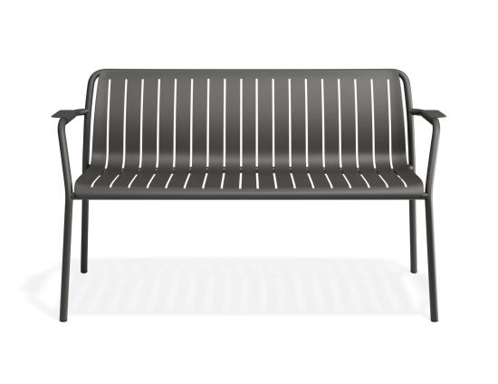 Roku Garden Bench 125cm - Outdoor - Charcoal