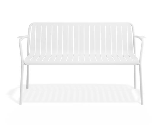 Roku Garden Bench 125cm - Outdoor - White