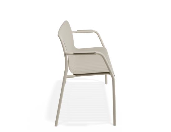 Roku Garden Bench 125cm - Outdoor - Matte Latte
