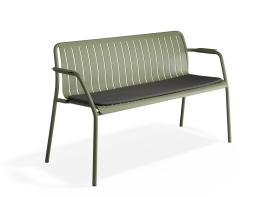 P 1 Roku Gardenbench Charcoal Green