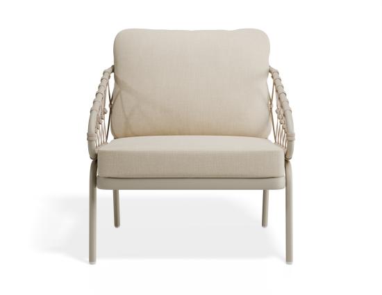 Kara Lounge Chair - Outdoor - Single - Latte